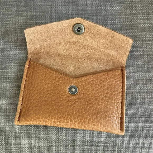Portland Leather mini envelope wallet in DUNE - Picture 2 of 3